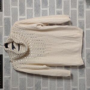 Silk Angora Lambswool Blend Women's Beaded Cowl Neck Sweater I.B. Diffusions